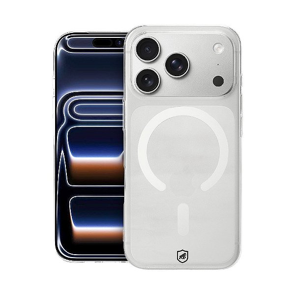 Capa para iPhone 18 Pro - Crystal Slim Magsafe - NÃO AMARELA - Transparente - Gshield