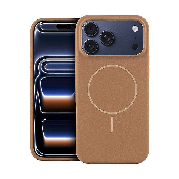 Capa para iPhone 18 Pro - Silicon Liquid Magsafe - Desert - Gshield