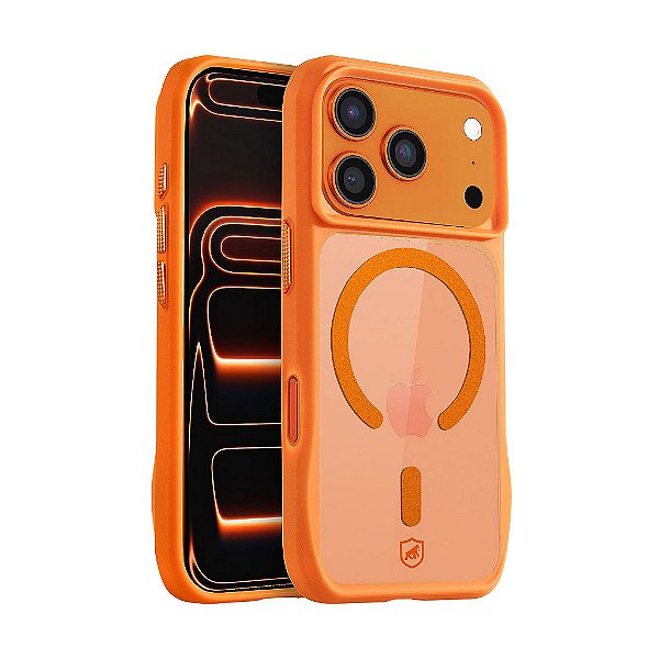 Capa para iPhone 18 Pro - Octacore Magsafe - Laranja - Gshield