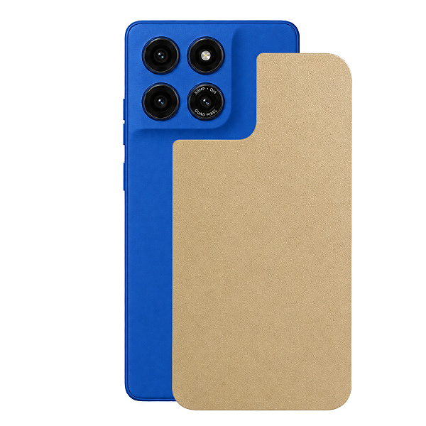 Película para Motorola Moto G77 Power - Traseira Efeito Couro Bege - Gshield