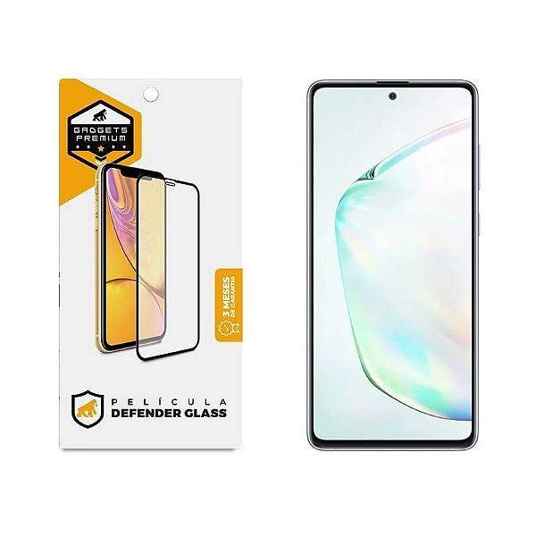 Película para Samsung Galaxy Note 10 Lite - Defender Glass Preta - Gshield