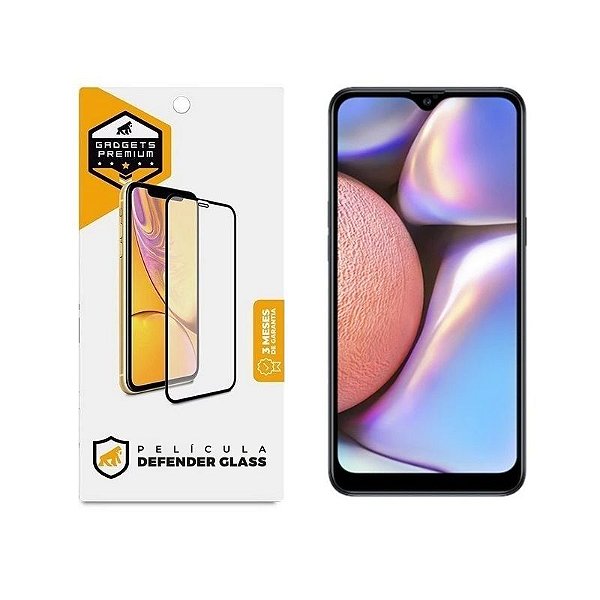 Película para Samsung Galaxy A10S - Defender Glass Preta - Gshield