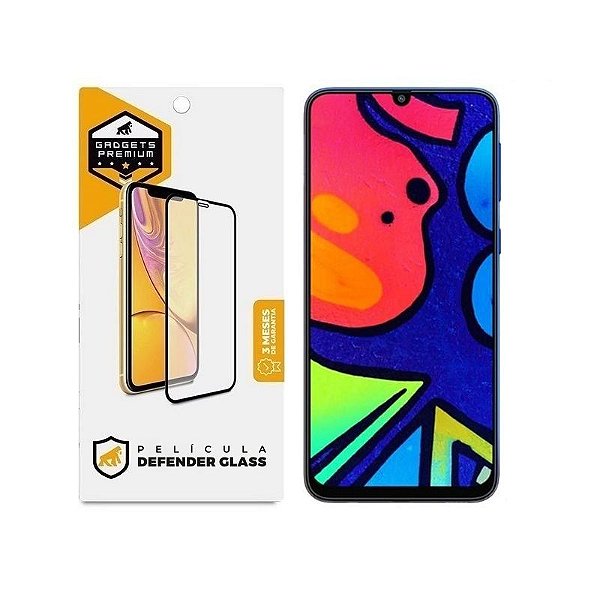 Película para Samsung Galaxy M21S - Defender Glass Preta - Gshield