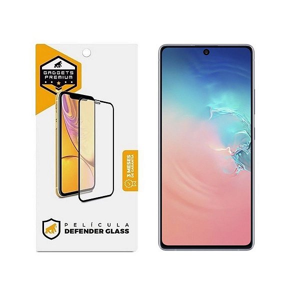 Película para Samsung Galaxy S10 Lite - Defender Glass Preta - Gshield