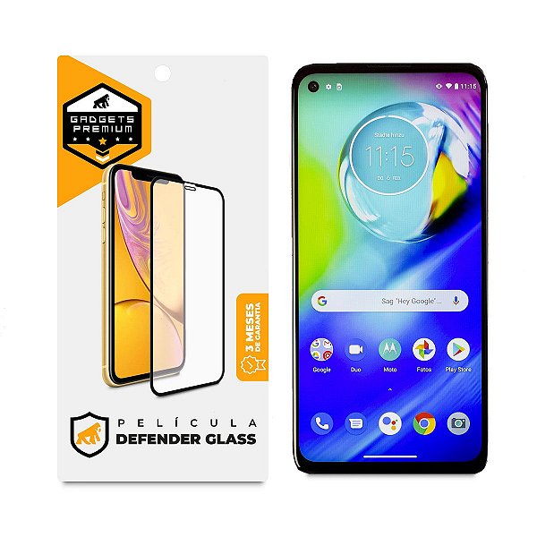 Película para Motorola Moto G8 Play - Defender Glass Preta - Gshield