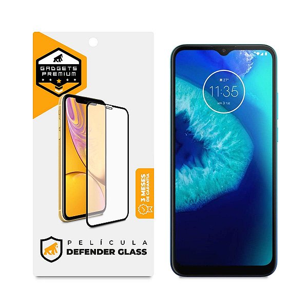 Película para Motorola Moto G8 Power Lite - Defender Glass Preta - Gshield