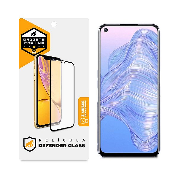 Película para Realme 7 - Defender Glass Preta - Gshield