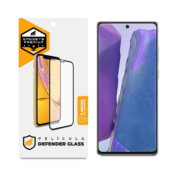 Película para Samsung Galaxy Note 20 - Defender Glass Preta - Gshield