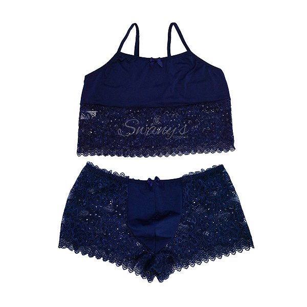 Baby Doll para Homem em Microfibra e Renda