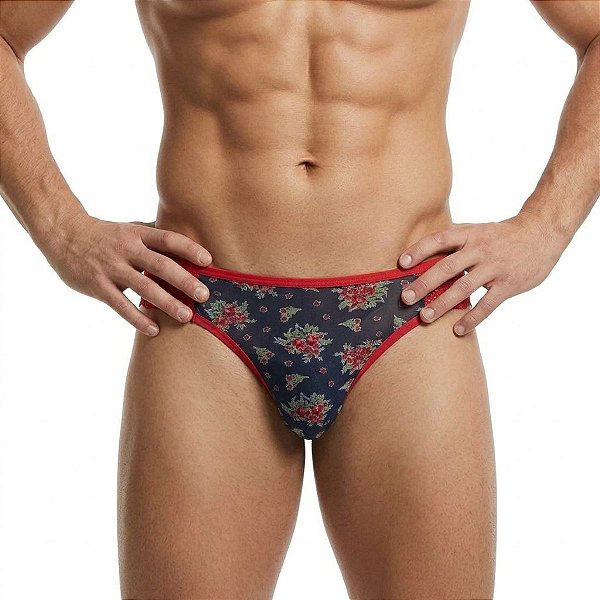 Calcinha Masculina em Tule e Renda Ricardo
