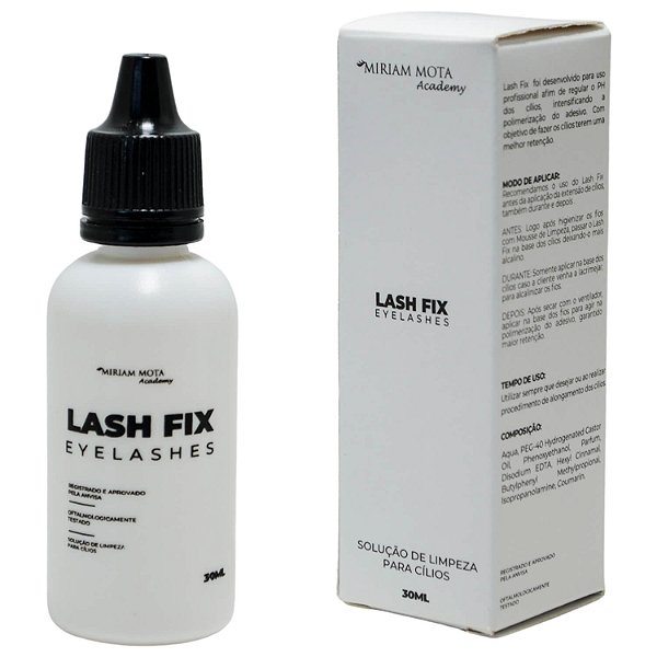 Lash Fix Solução Alcalina para Limpeza de Cílios 30ml