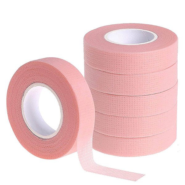 Fita Transpore para Extensão de Cílios 1,2cm Salmão