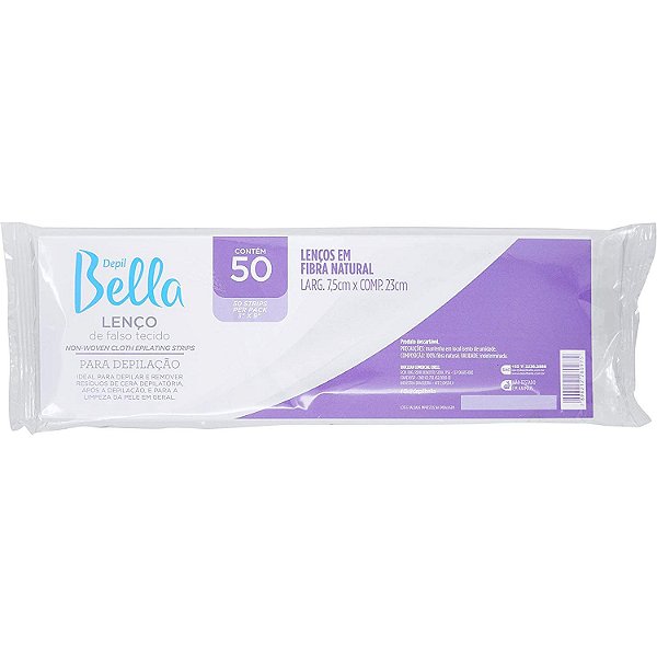 Lenço Depilatório TNT Depil Bella 50 Folhas 7,5x23cm