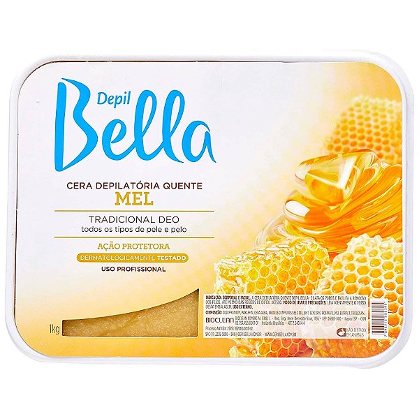 Cera Quente Depil Bella 1kg Mel