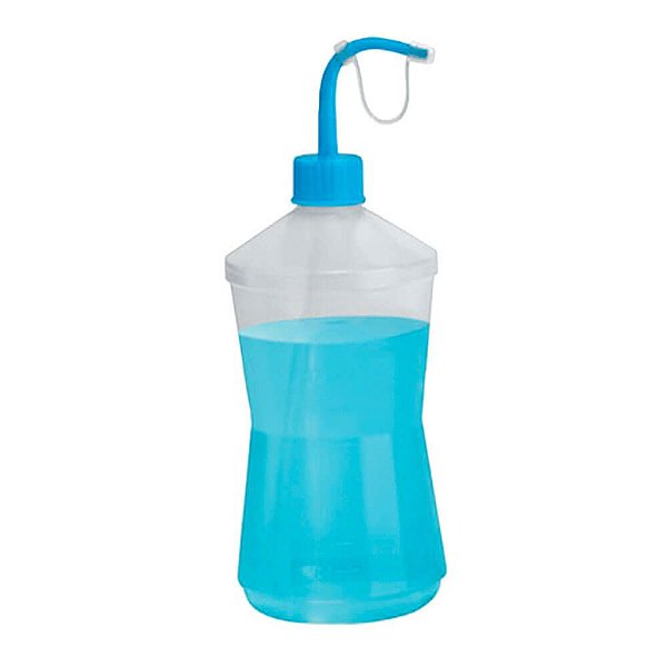 Frasco Almotolia Transparente para Líquidos Bico Curvo 500ml