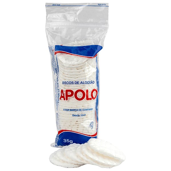 Algodão Discos Apolo Zip Lock 35g
