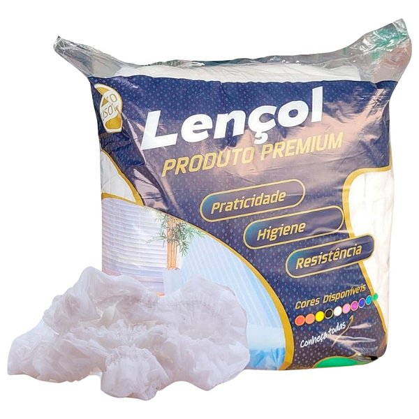 Lençol Descartável Protdesc Branco 20g com Elástico 10un