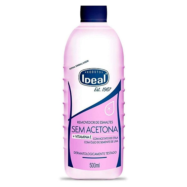 Removedor de Esmalte Ideal sem Acetona 500ml