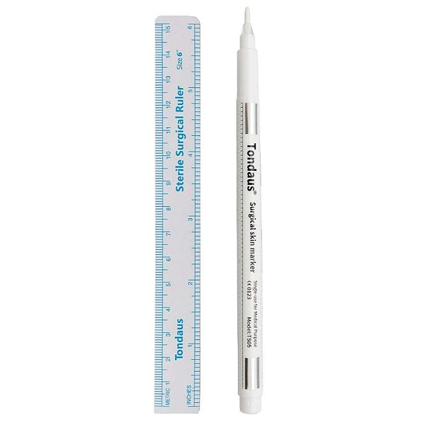 Caneta Tondaus Marcação Cirúrgica Ponta 1.0mm Branca