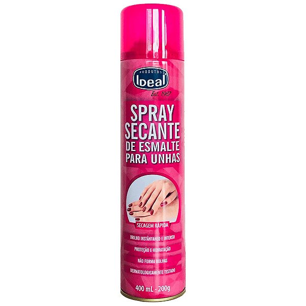 Spray Ideal Secante de Esmalte Unhas Secagem 400ml