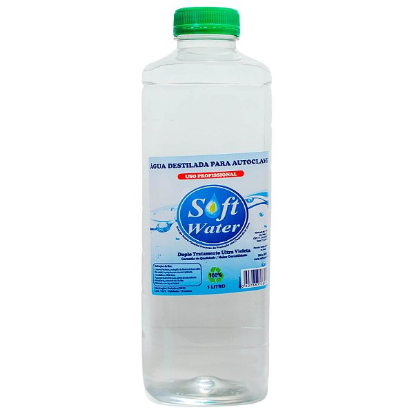 Água Destilada Soft Water Não Estéril Autoclave Nano Mister 1L