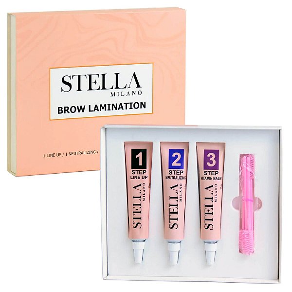 Kit Brow Lamination Stella Milano 3 Passos