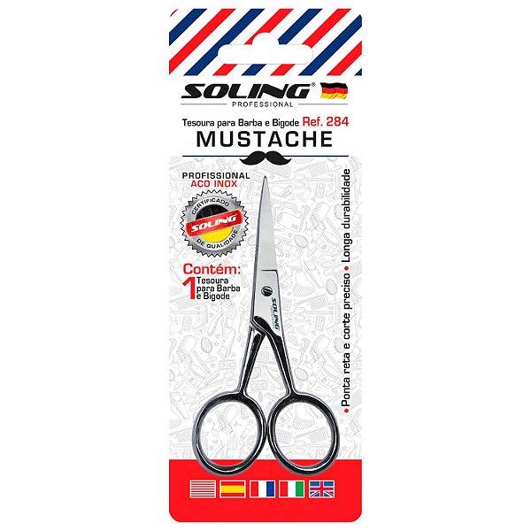 Tesoura Soling Barba e Bigode Mustache