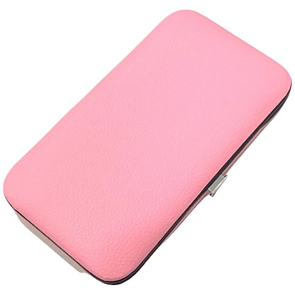Estojo Case Porta Pinça Cílios Sobrancelha 14cm Rosa