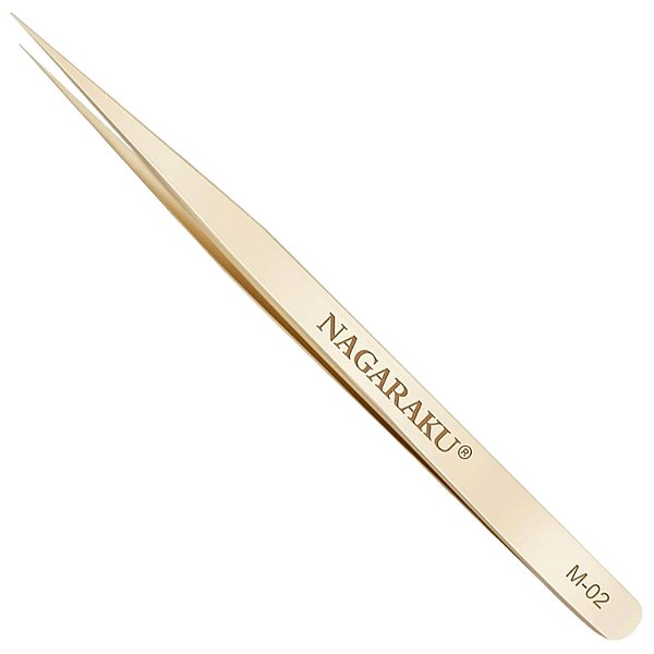 Pinça Nagaraku Extensão de Cílios M-02 Gold