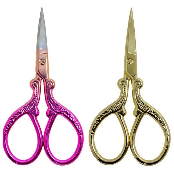 Tesoura Sobrancelhas Profissional Elegance Ponta Reta 9cm