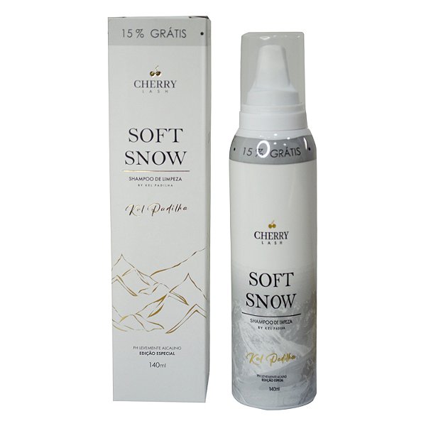 Shampoo Mousse Cílios Soft Snow Cherry Lash Kel Padilha 140ml pH Fisiológico