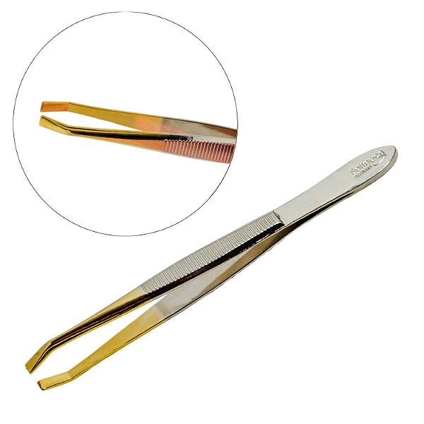 Pinça Sobrancelha Edel Solingen Reta Estreita 9cm