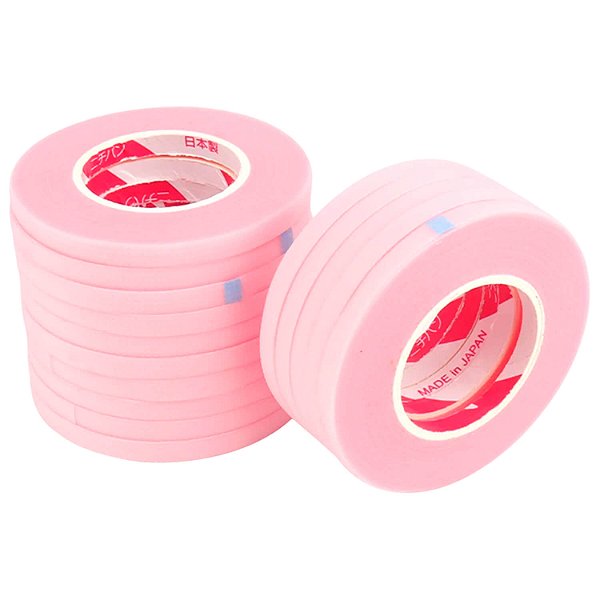 Fita Adesiva Respirável para Extensão de Cílios Rosa 5 Rolo 4mm