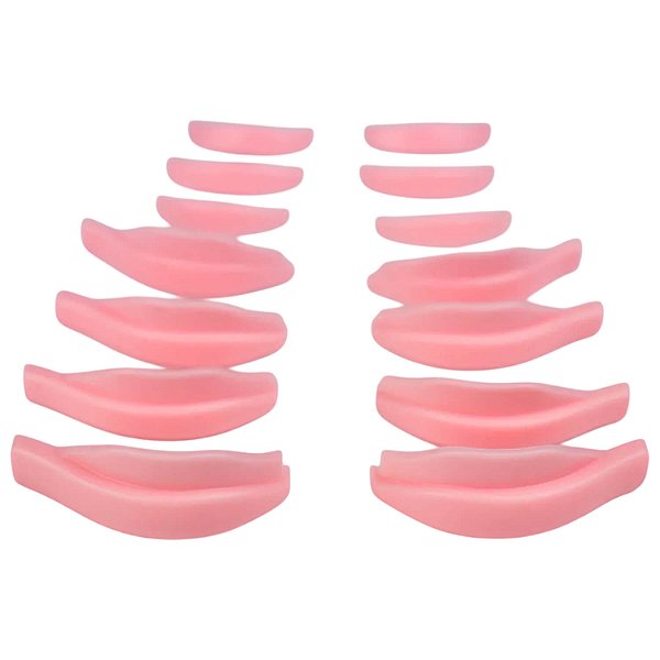 Pad de Silicone Master Modelo 1 L Curl Russo  7 Pares Rosa