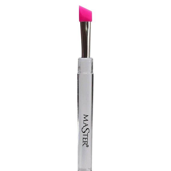 Pincel Chanfrado de Silicone Master para Acoplagem Lash Lifting Pink 1un