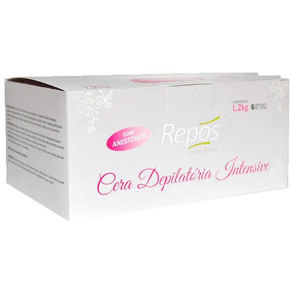 Cera Depilatória Quente Repos Intensive com Anestésico 1,2kg