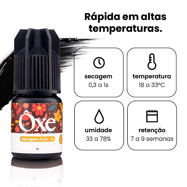 Cola Beautify Pro Ôxe Adesivo para Extensão de Cílios 3ml