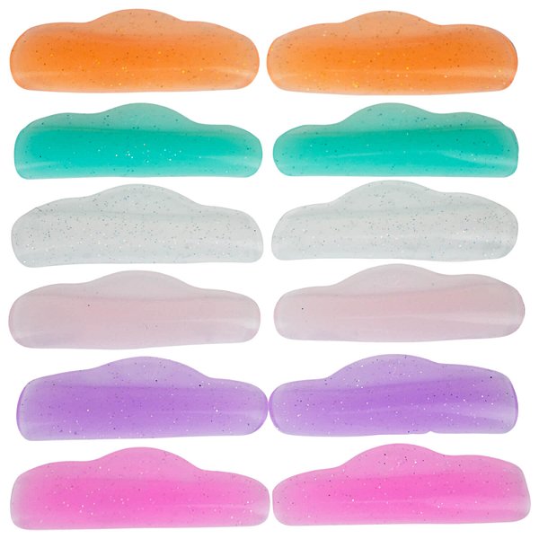 Pads de Silicone Master Modelo Shine Kit com 6 Pares Colorido Reutilizável