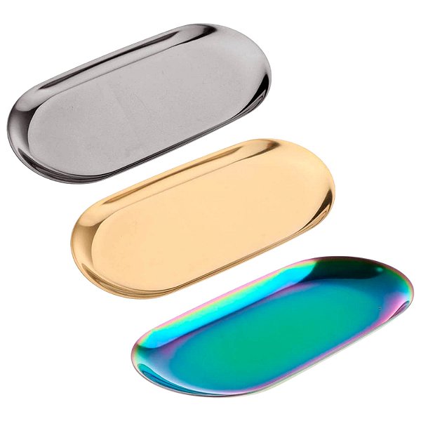 Bandeja Esterilização Autoclavável Inox para Instrumentos Multiuso 23cm
