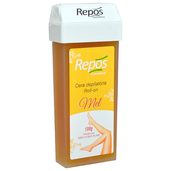 Cera Depilatória Roll-On Repos Mel Todos os Tipos de Pele Refil 100g