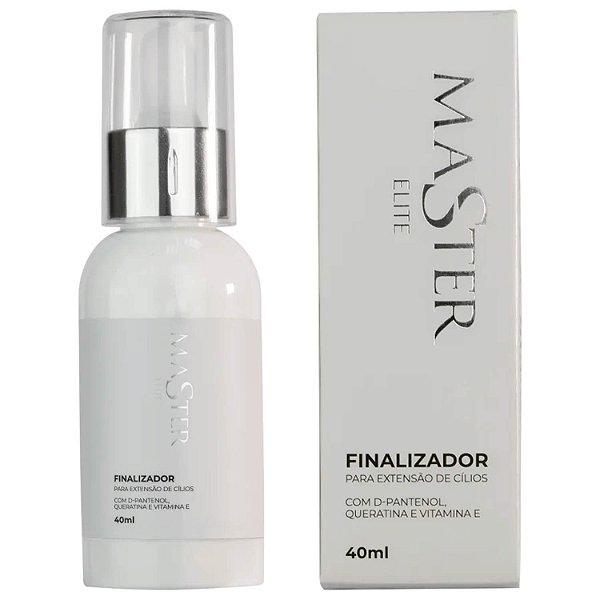 Finalizador Master Elite Acelarador Cura Adesivo Extensão de Cílios 40ml