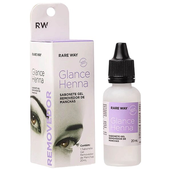 Sabonete Gel Removedor de Henna Glance Rare Way