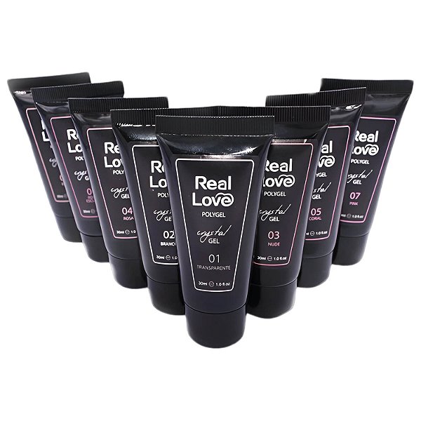 Polygel Crystal Real Love para Construção de Unhas Secagem Cabine Uv/Led 30ml