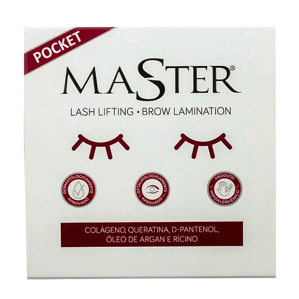 Kit Master Lash Lifting Brow Lamination Passo 1, 2 e 3 7g Pocket