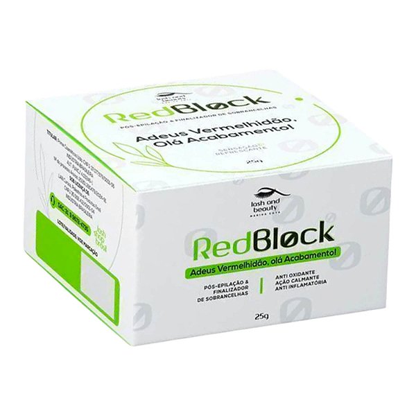 Mousse Mágico Red Block Hidratante Facial Pós Epilação e Finalizador Sobrancelhas 25g