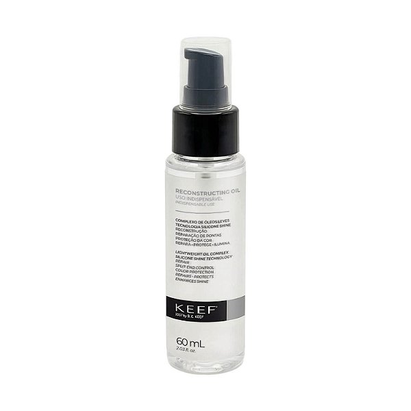 Óleo Capilar Reconstrutor Keef Uso Indispensável Anti Frizz 60ml