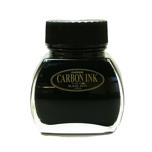 Tinta p/Caneta Tinteiro Platinum Carbon Black 60mL