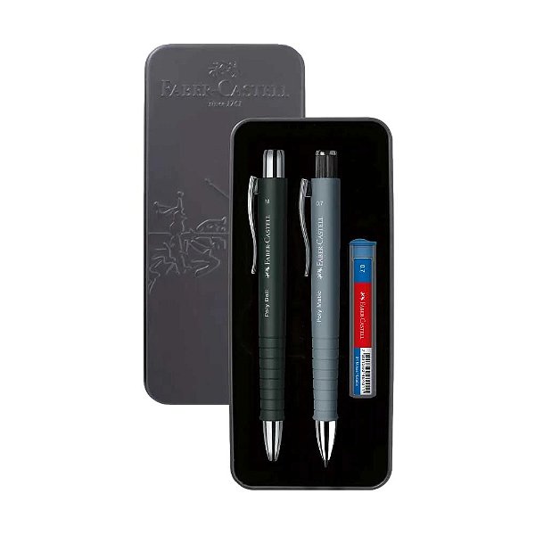 Conjunto Faber-Castell (Esferográfica + Lap. 0.7mm) Poly Lata