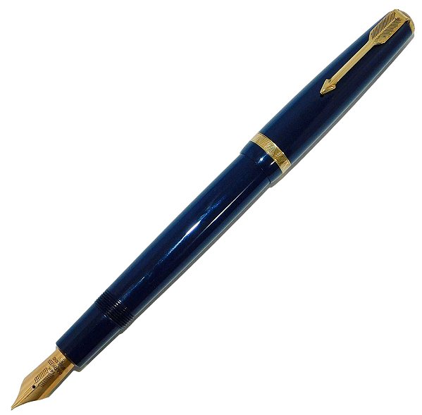 Caneta Tinteiro Parker Duofold Aerometric Inglesa 14k - New Old Stock