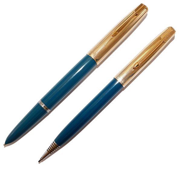 Conjunto Parker (Caneta Tinteiro 14k + Lap. 0.9mm) 51 UK - New Old Stock